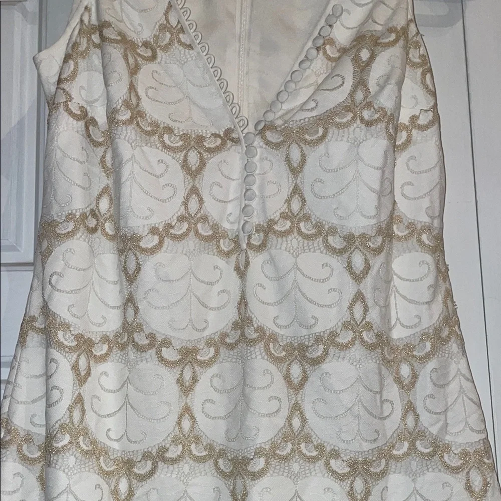 Lilly Pulitzer White Dress with Pink Tag - Picture 5 of 10